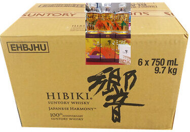 Hibiki 'Japanese Harmony' 100th Anniversary Limited Edition Design Blended Whisky 6 Bottles Case