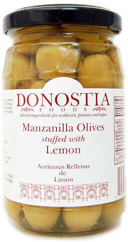 Donostia Foods Manzanilla Olives W Lemon
