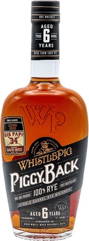 Whistlepig Piggyback 6 Year Rye Whiskey Big Papi Legend