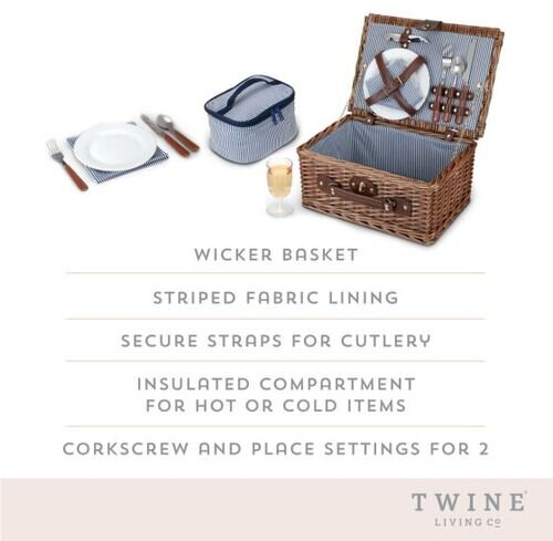 Newport Wicker - Picnic Basket by Twine®