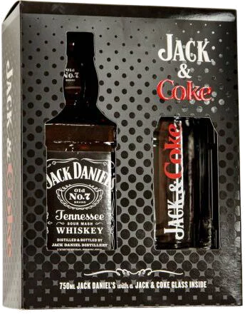 Jack Daniel's Tennessee Whiskey With Coke Glass