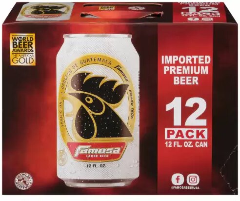 Famosa Lager Beer  Cans 12PK