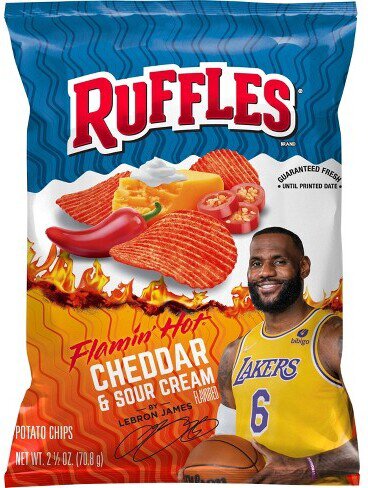 Ruffles Flamin' Hot Cheddar And Sour Cream