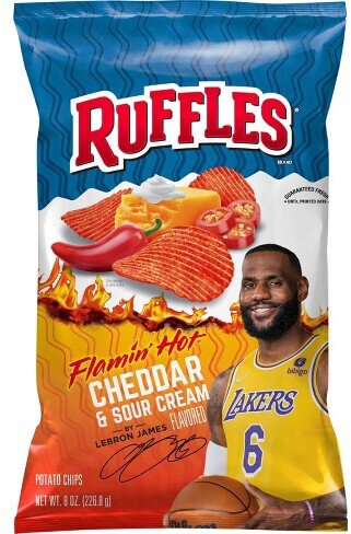 Ruffles Flamin' Hot Cheddar And Sour Cream