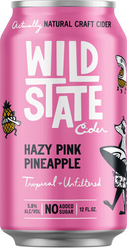 Wild State Ciders Hazy Pink Pineapple