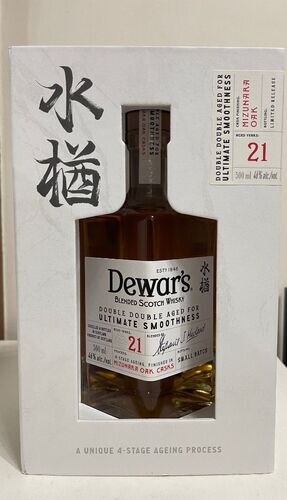 Dewars Mizunara Oak Double Double Aged 21 Years