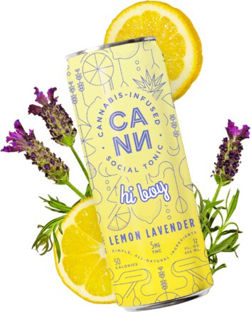 Cann Hi Boy 5mg Thc Lemon Lavender Thc Seltzer Non Alcoholic