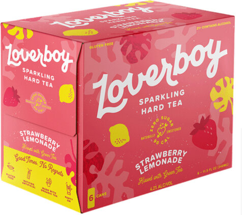 Lover Boy Sparkling Hard Tea Strawberry Lemonade