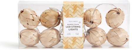 Bamboo Touch Ball String Lights