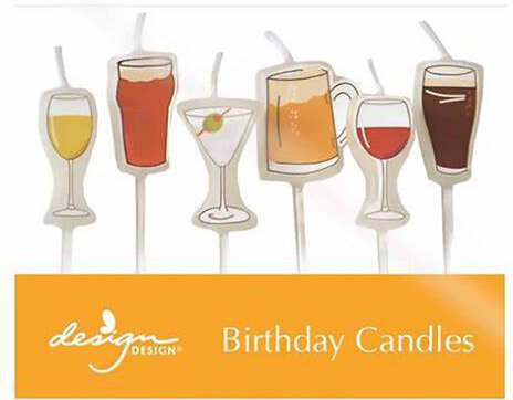 D D Beer & Cocktail Candle Set