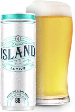 Island Active Light Lager Can