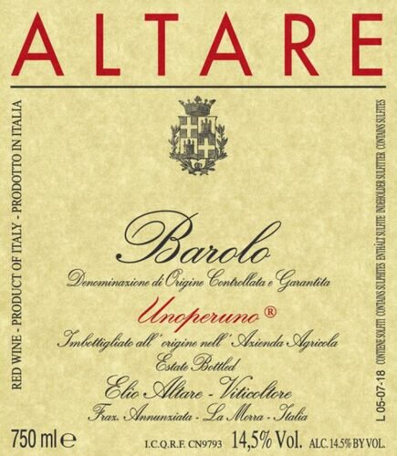 Elio Altare Unoperuno Barolo DOCG
