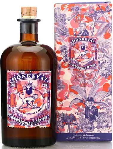 Black Forest Distillery Monkey Schwarzwald Dry Gin Bathing Ape Limited Edition Germany