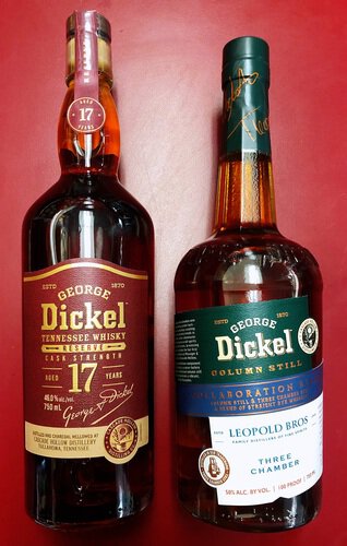 George Dickel 17 Year Old & Leopold Bros Collaboration Tennessee Whisky,2 Bottles Bundle