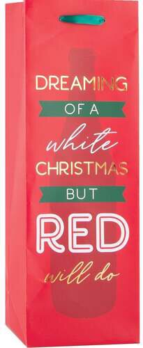Red Will Do Bottle Bag