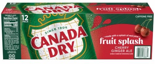 Canada Dry Fruit Splash Cherry Ginger Ale