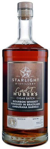 Carl T Huber's Starlight Distillery Bourbon Whiskey Small Batch Amburana Cask