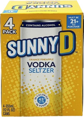 Sunny D Orange Pineapple Vodka Seltzer