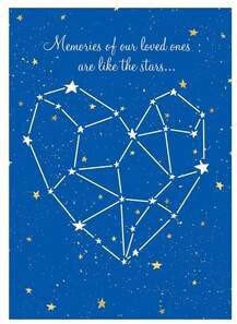 Design Night Sky Sympathy Card