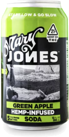 Mary Jones Green Apple THC Infused Soda