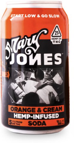 Mary Jones Orange & Cream THC Infused Soda