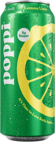 Poppi Prebiotic Soda, Lemon Lime