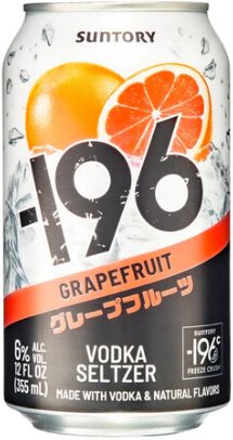 Suntory -196 Grapefruit Vodka Seltzer 355ML - Mitchell's Wine