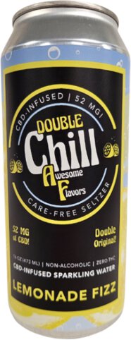 Thomas Hooker Double Chill AF CBD Sparkling Water Lemonade 4-Pack