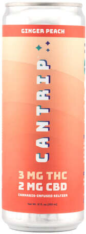Cantrip Ginger Peach Thc Seltzer