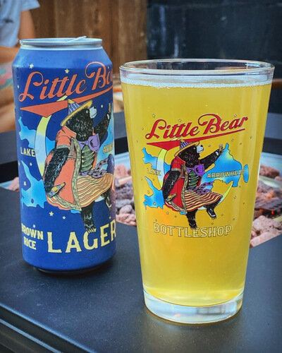 Littlebear Lager Pint Glass