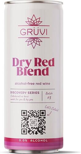 Gruvi Dry Red Blend Alcohol Free Red Wine