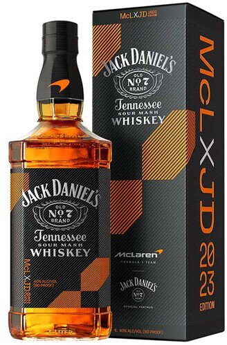 Jack Daniel's Black Label Old No 7 Brand Sour Mash McLaren Racing Limited Edition Tennessee Whiskey