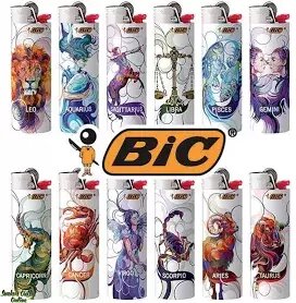 Bic Lighter Horoscope Design Limited .4z