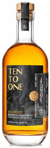 TEN TO ONE UNCLE NEAREST BRBN CSK DARK RUM 86 PROOF