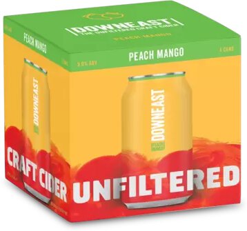 Downeast Cider Peach Mango 6/4/12oz Can