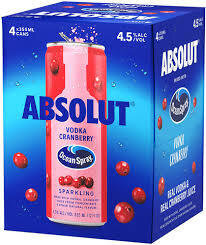 Absolut Ocean Spray Vodka Cranberry