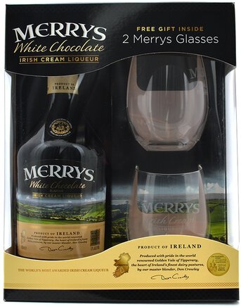 Merrys White Chocolate Irish Cream Liqueur Giftbox