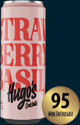 Hugo's Cocktails Strawberry Basil Lemonade 250ml