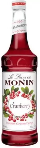 Monin Cranberry Glass
