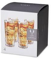 TRUE BRAND VISKI ADMIRAL HIGHBALL GLASSES 4PK