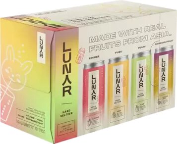 4pk C Lunar Seltzer Variety Pack