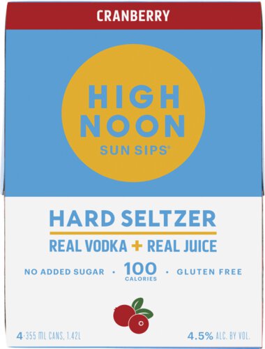 High Noon Cranberry Vodka Hard Seltzer