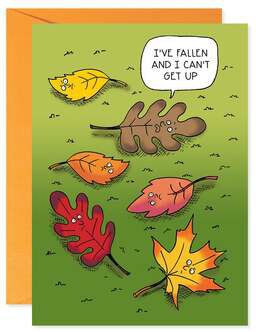 Fallen and Can't Get Up Fall Card
