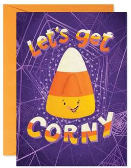 Sweet and Corny Halloween Greeting Card