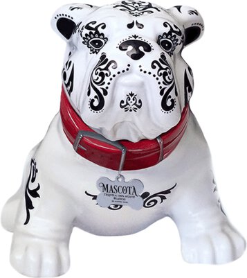 Mascota Blanco Tequila Bull Dog