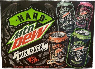 Hard Mountain Dew Mixed Pack 12PK Cans 12OZ - Keller's Beer