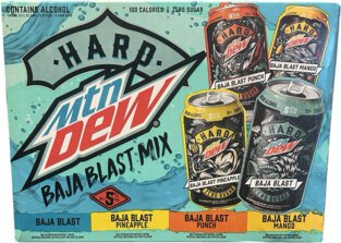 Hard Mountain Dew Baja Mixed Pack 2/12 Cans