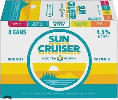 Sun Cruiser Iced Tea Vodka 8 Can Variety Pack