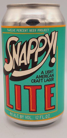 Twelve Percent Snappy! Lite Lager