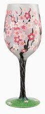 Cherry Blossom Wine Glass Lolita